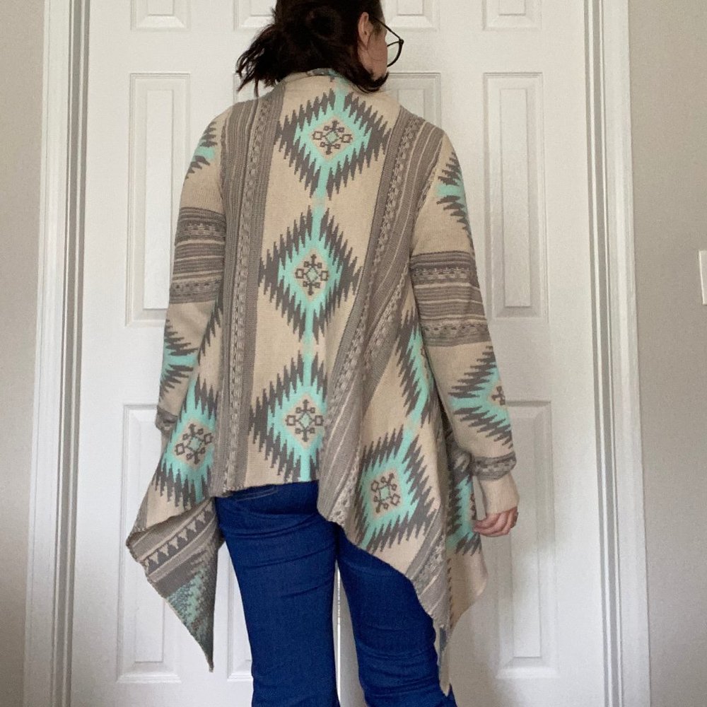 Boho Tribal Cardigan - Picture 2 of 4